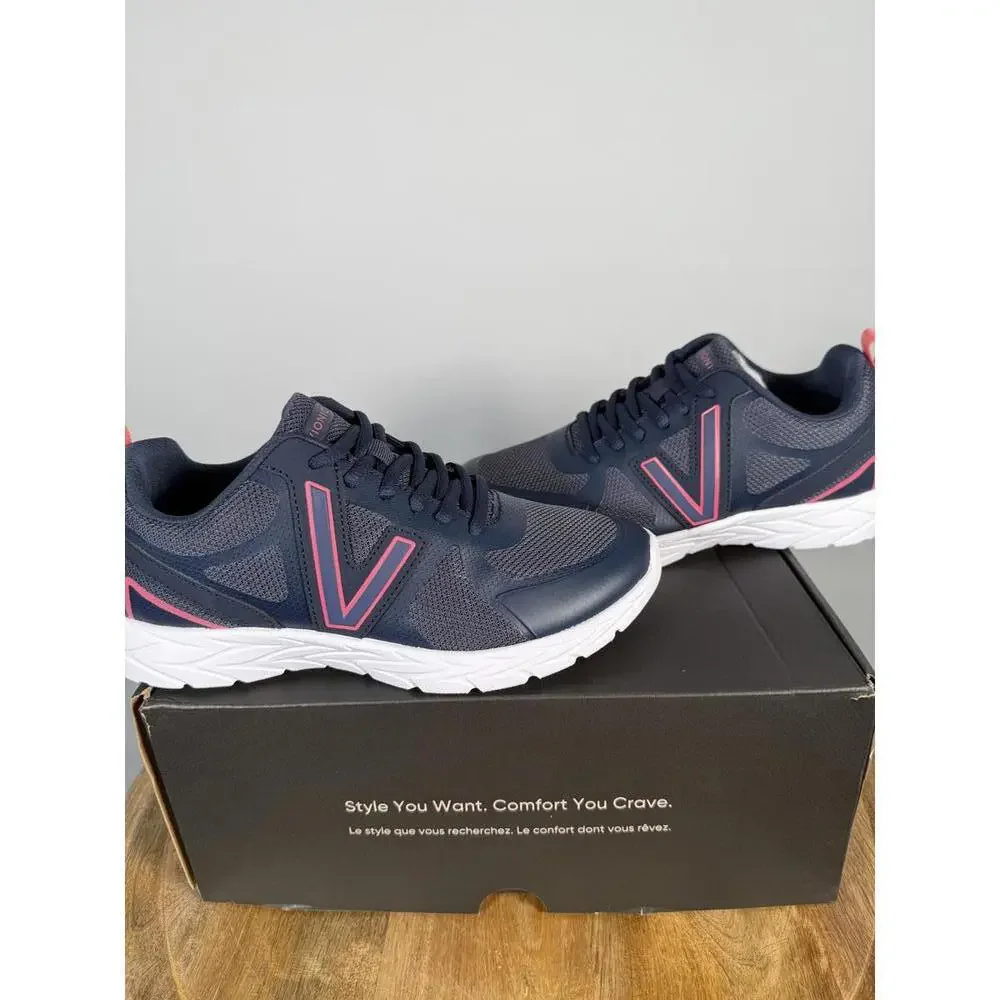 Vionic Miles II Shoes - Women's, Navy/Pink 5 W NWB - Picture 4 of 10